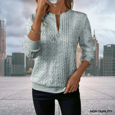Non-Duality Zip-Up Sweater |