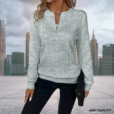 Non-Duality Zip-Up Sweater |