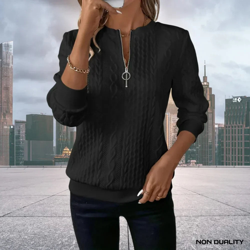 Non-Duality Zip-Up Sweater |