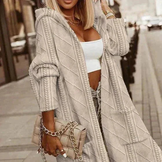 Jelone | Extended Length Hooded Cardigan
